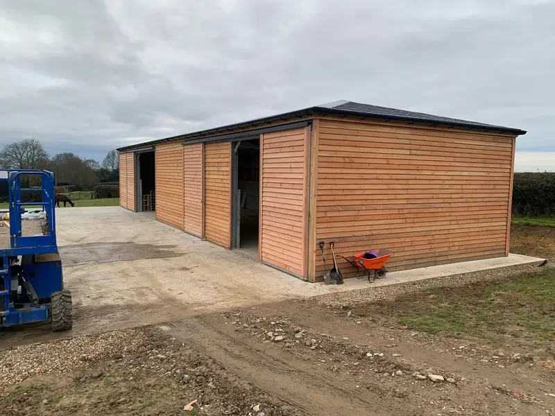 Bespoke agricultural storage barn in East Sussex
